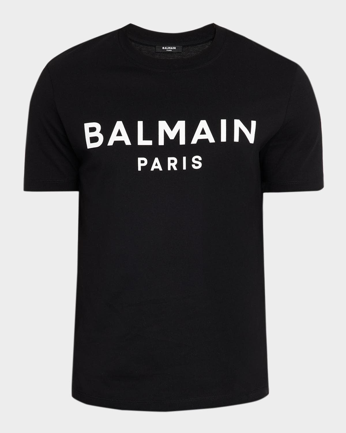 Balmain Men's Cotton Logo Crewneck T-Shirt
