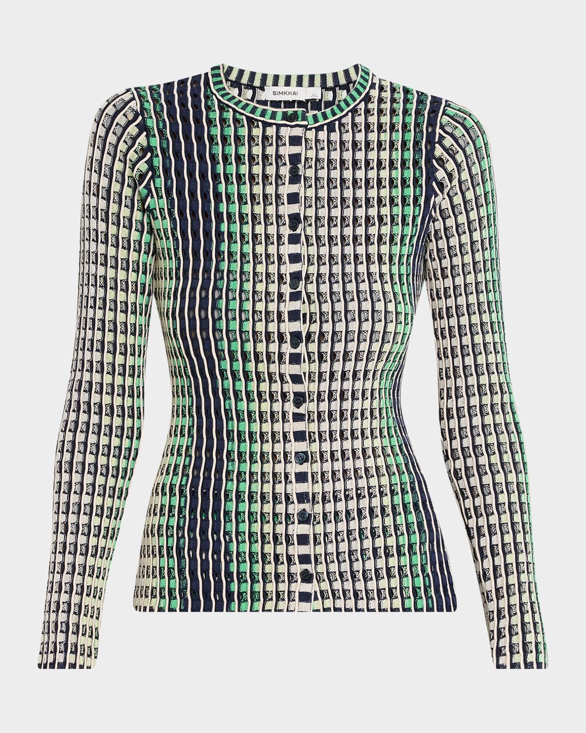 SIMKHAI Mabel Openwork Cardigan
