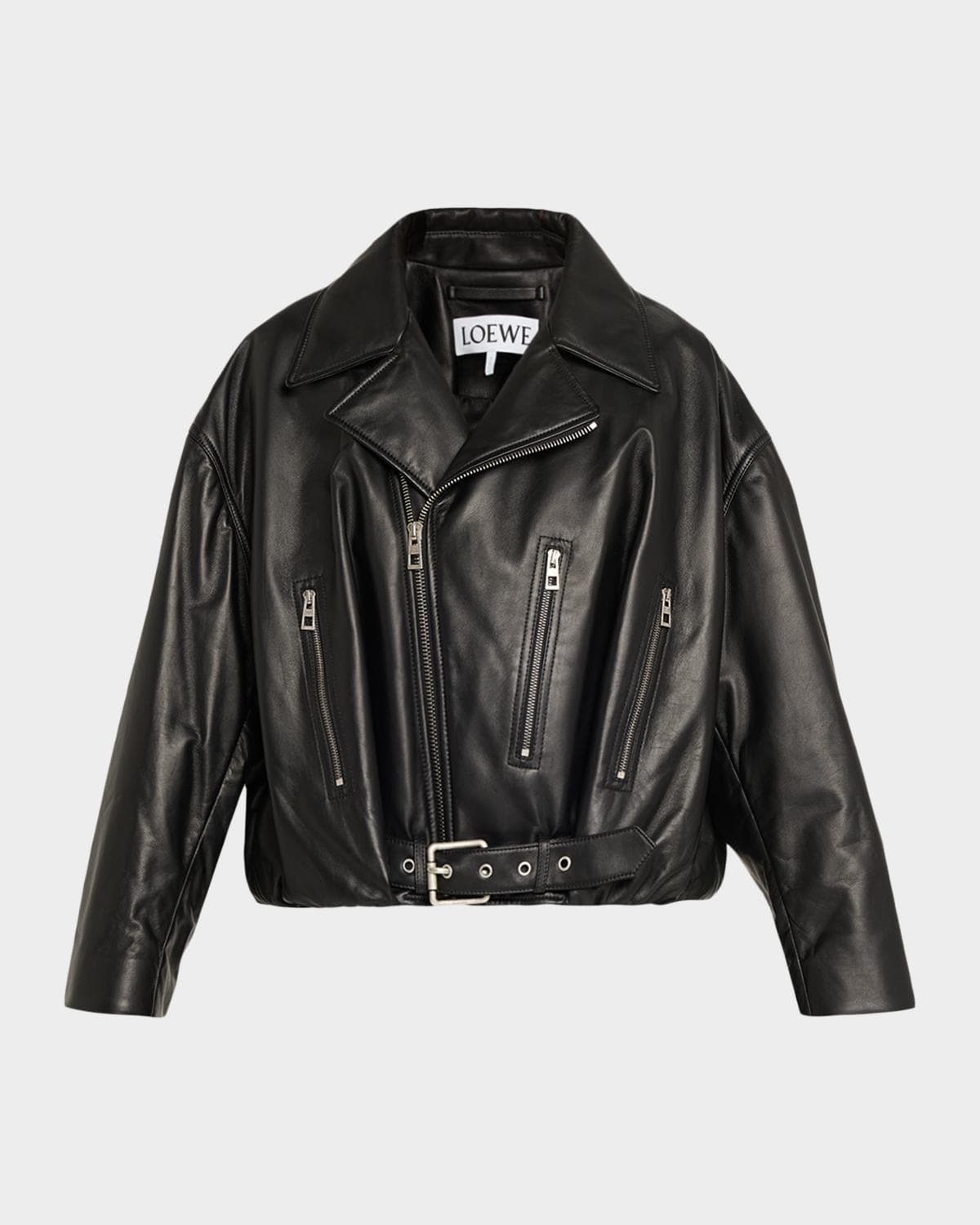 LOEWE Short Nappa Lambskin Biker Jacket