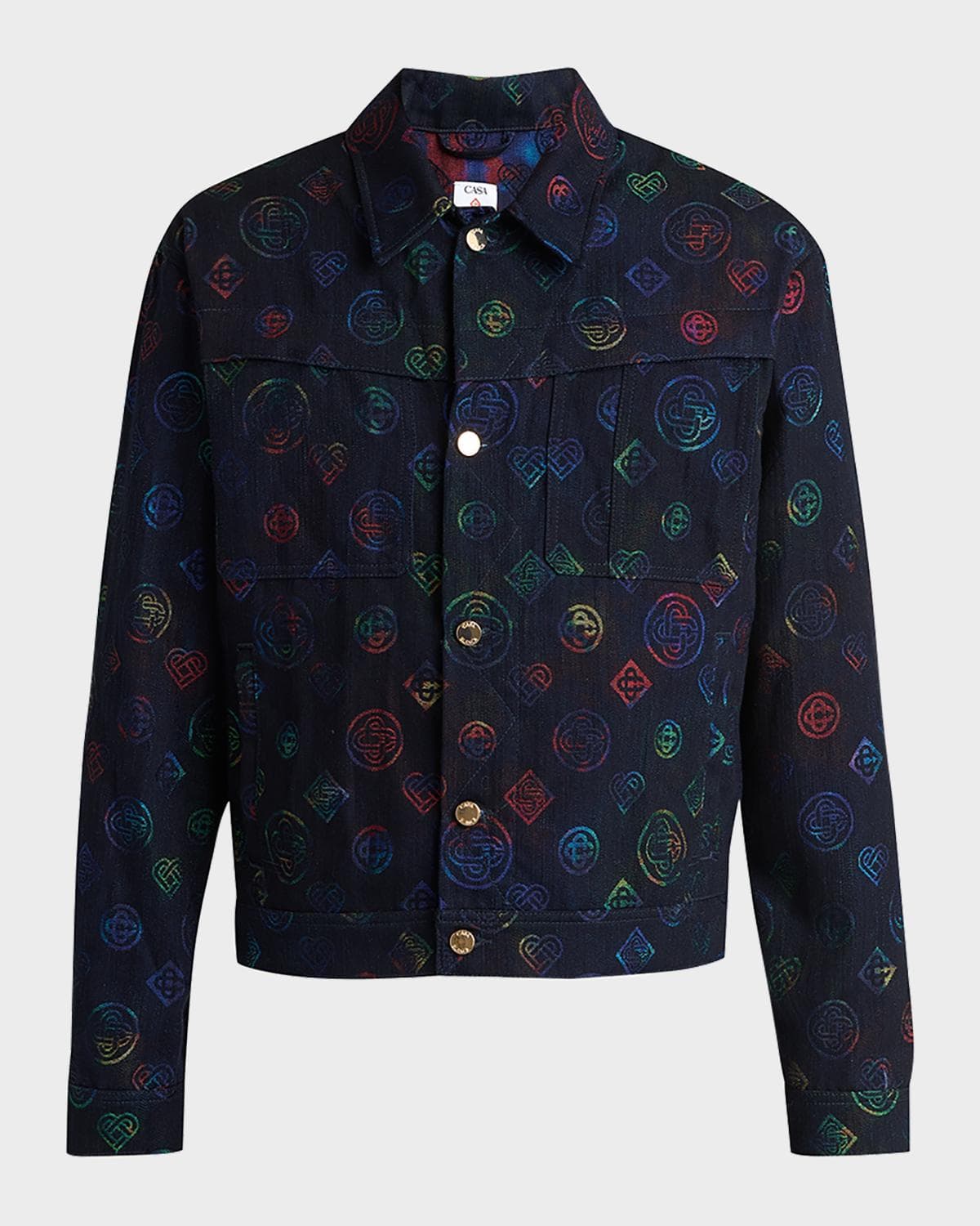 Casablanca Men's Heat Map Denim Jacket