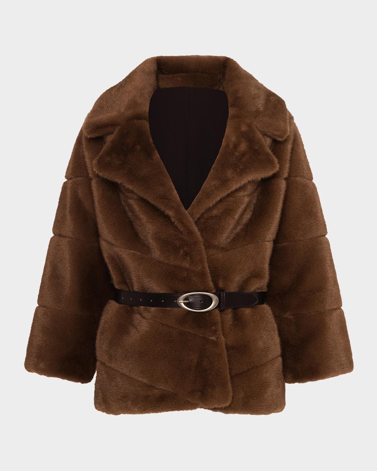 Lyla Grant Fur-Free Leopard Faux Mink Coat