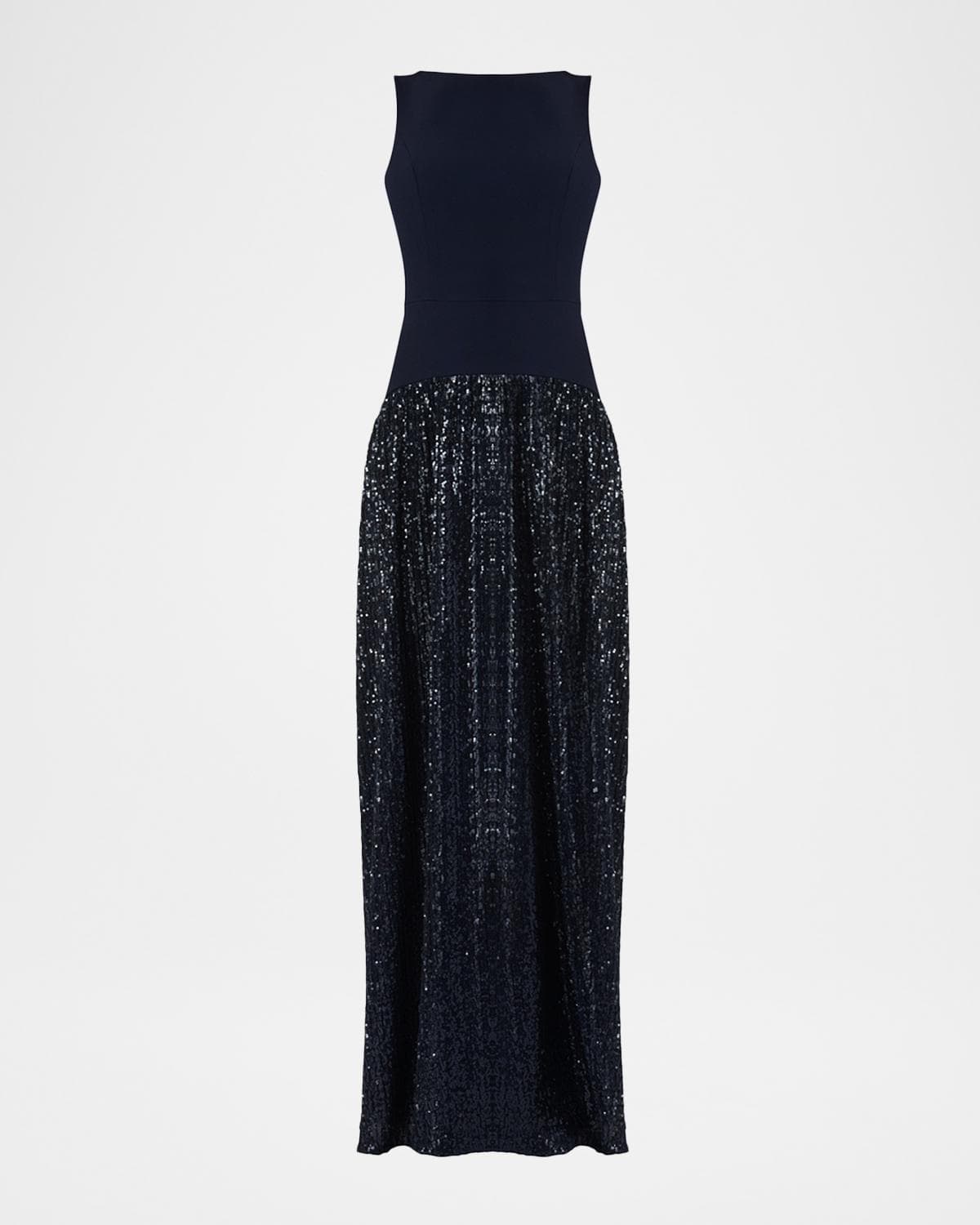 Shoshanna Dorothy Sleeveless Sequin Crepe Maxi Dress