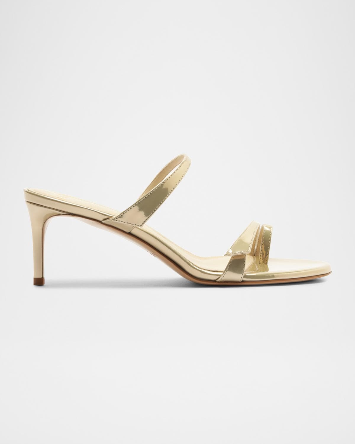 Alexandre Birman Tita Toe 60mm Leather Kitten-Heel Sandals