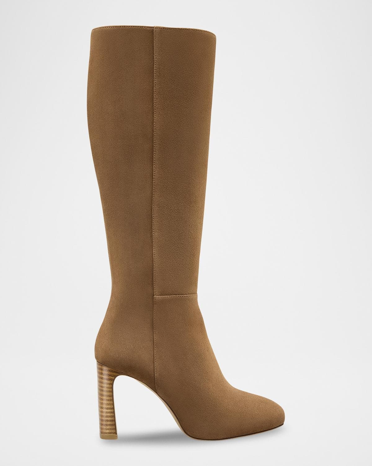 Stuart Weitzman 90mm Babette Suede Knee-High Platform Boots · 6.5