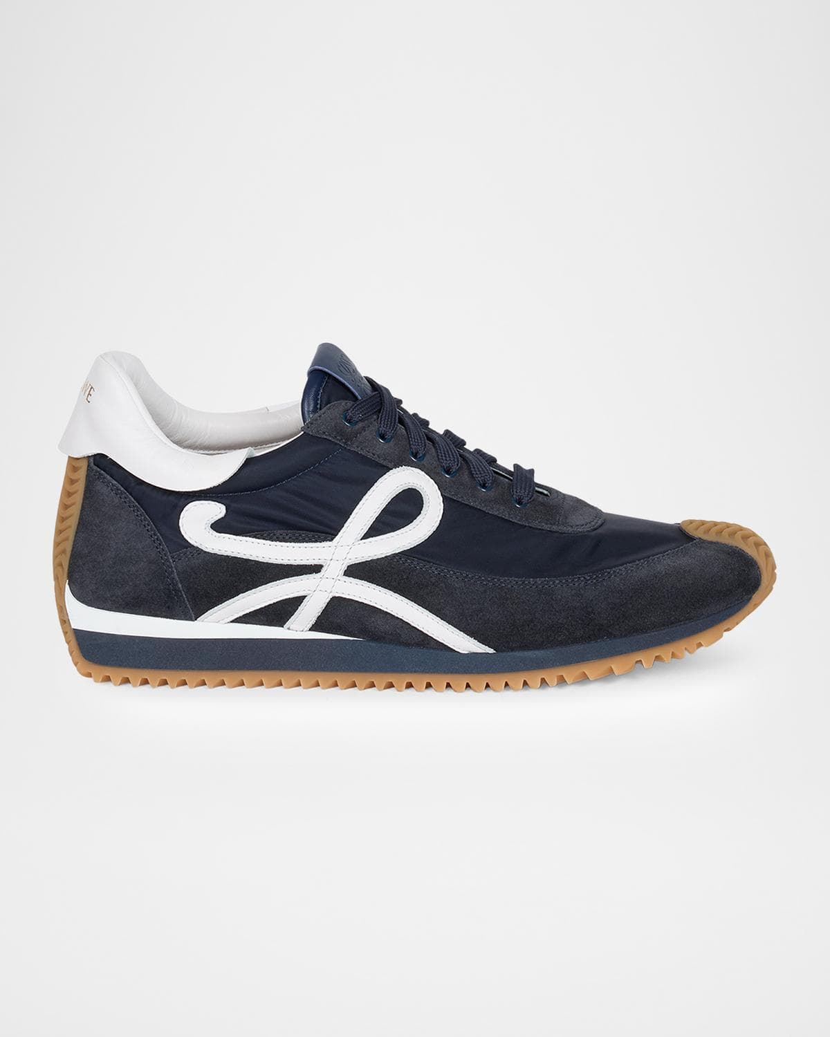 LOEWE Men's Flow Runner Nylon and Suede Sneakers