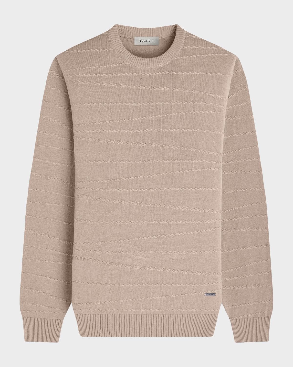 Bugatchi Men's Chain-Link Crewneck Sweater