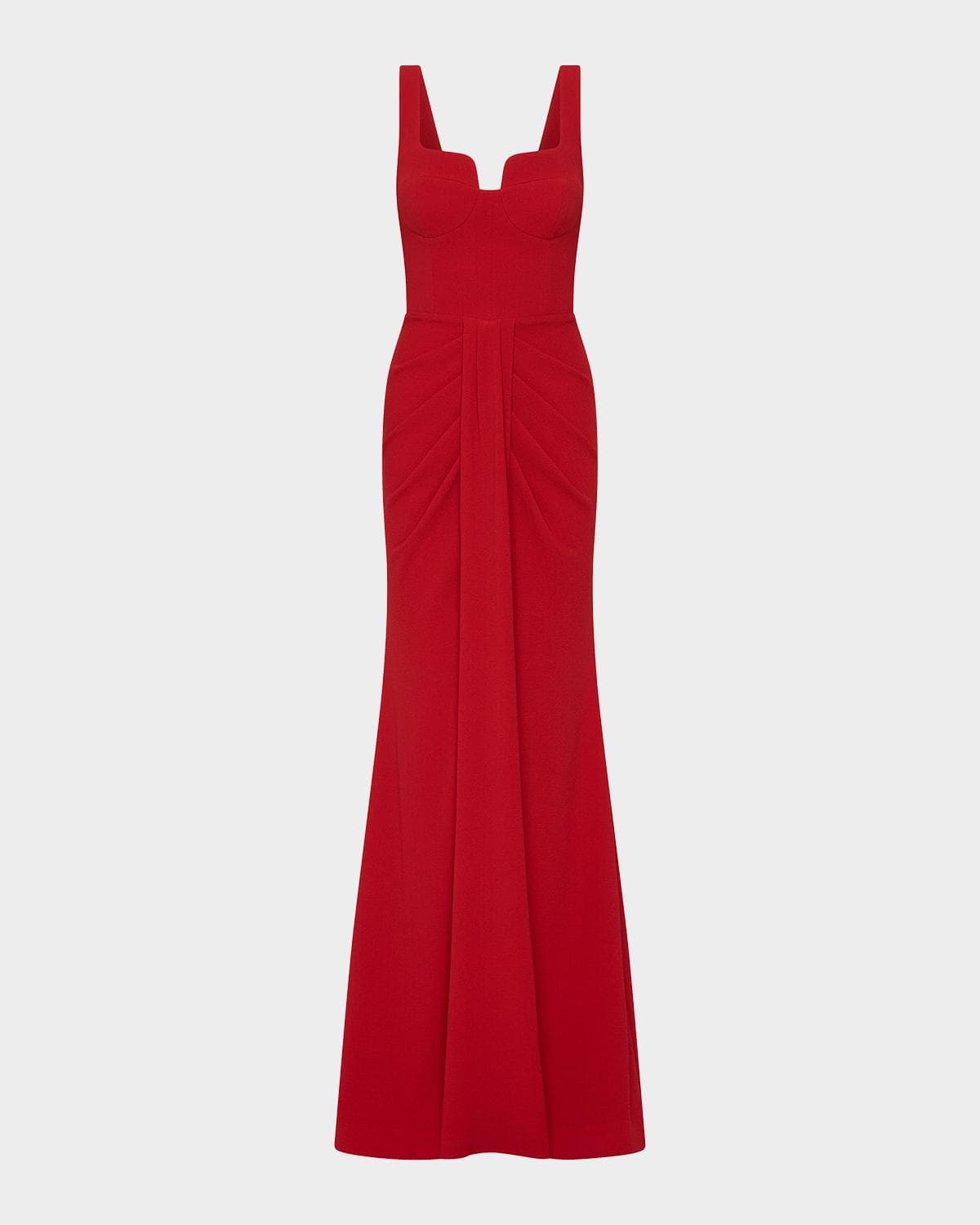 Rebecca Vallance Zarya Sleeveless Draped Mermaid Gown
