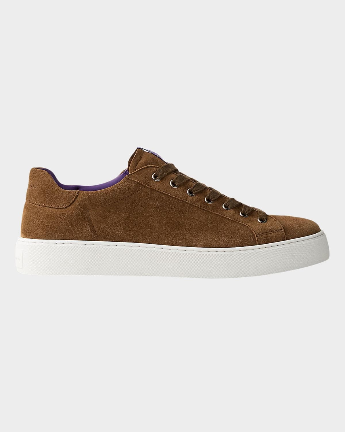 Ralph Lauren Purple Label Severn Calf-Suede Sneaker · 8D