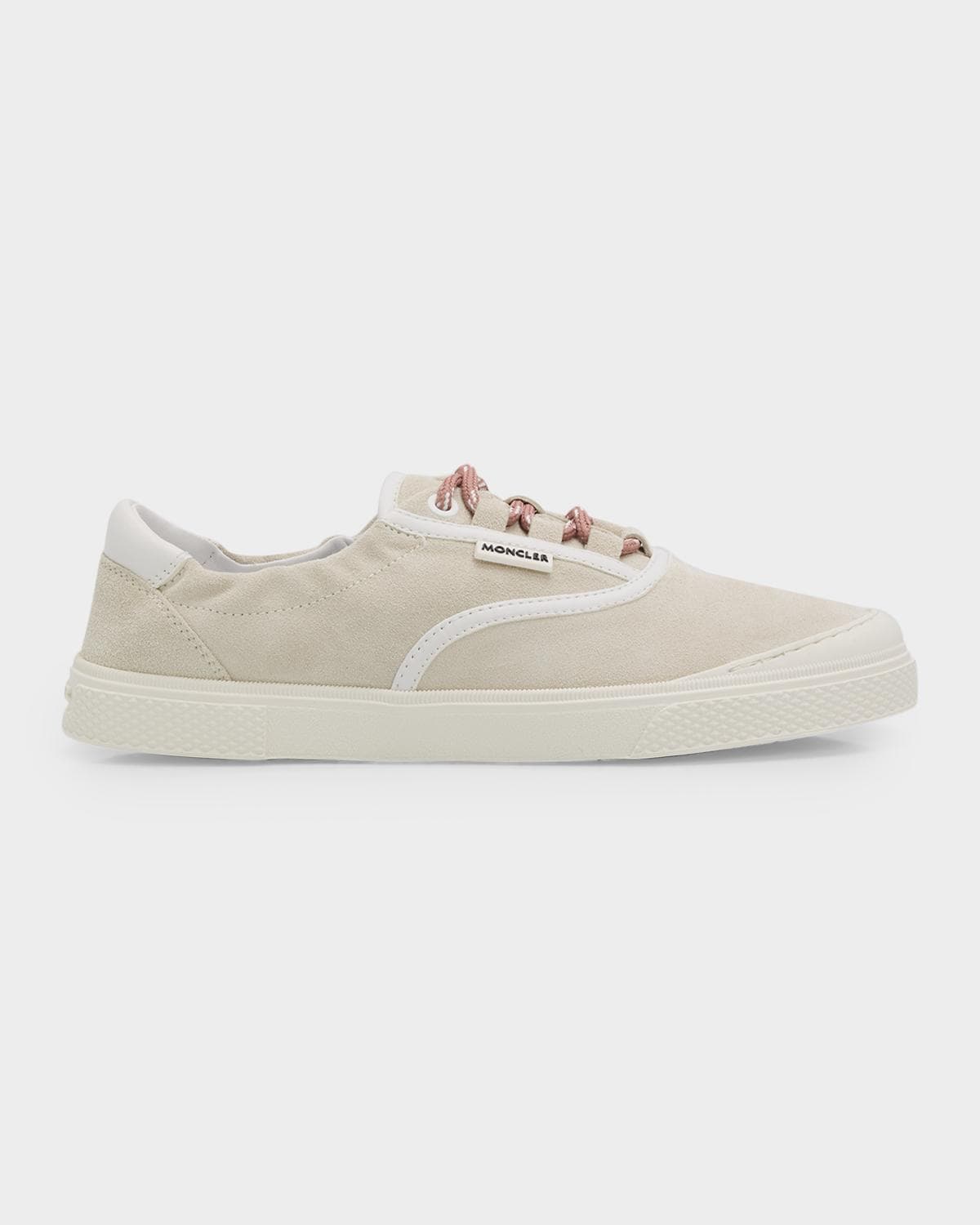 Moncler Vera Leisure Suede Low-Top Sneakers