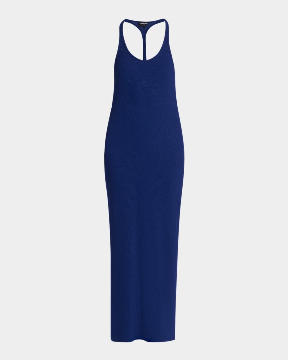 TOM FORD Ribbed Knit Racerback Midi Tank Dress