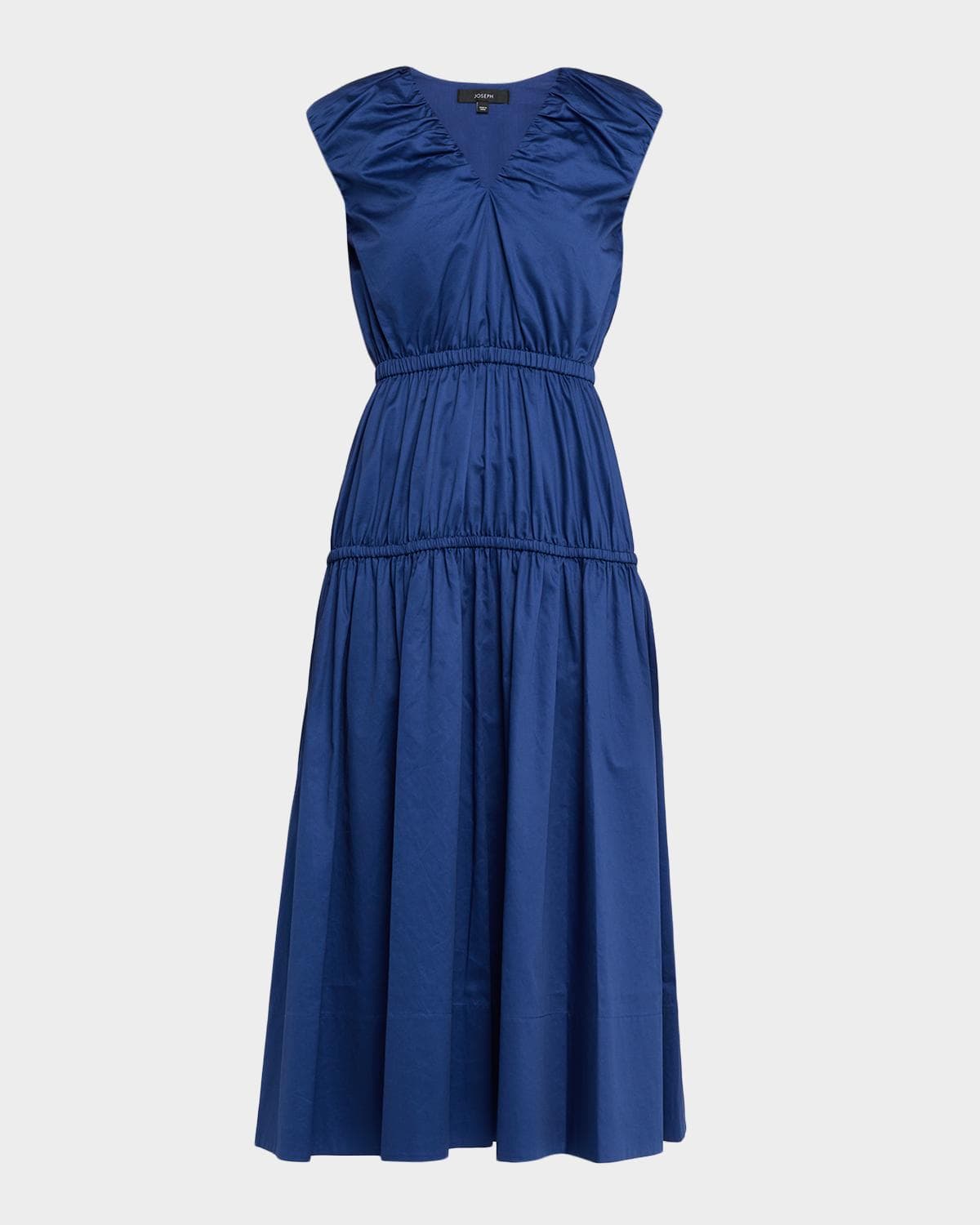 Joseph Sembat Sleeveless Cotton Sateen Midi Dress