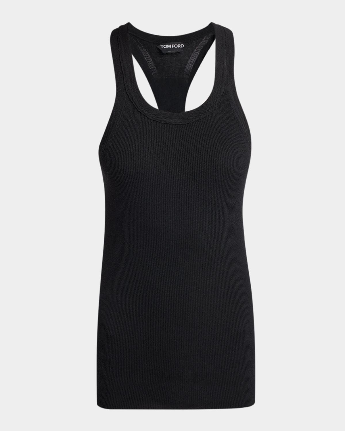 TOM FORD Fine Merino Rib Racerback Tank Top