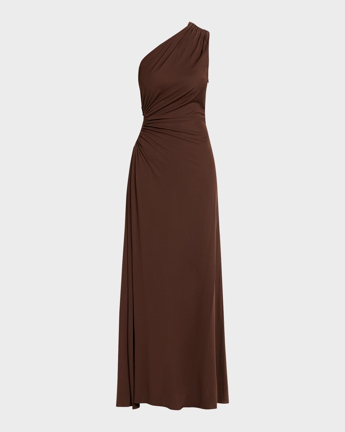 Bottega Veneta Crepe Viscose Jersey One-Shoulder Dress