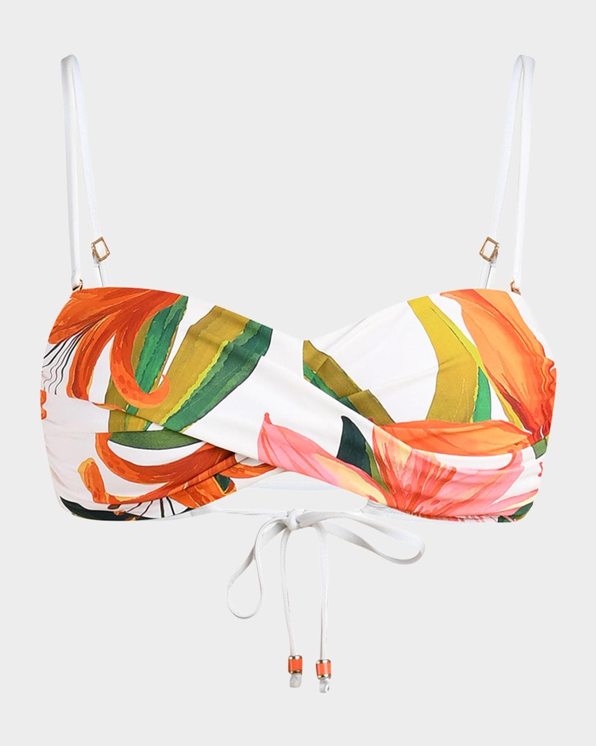 La Blanca Jungle Blossoms Bandeau Bikini Top · 12