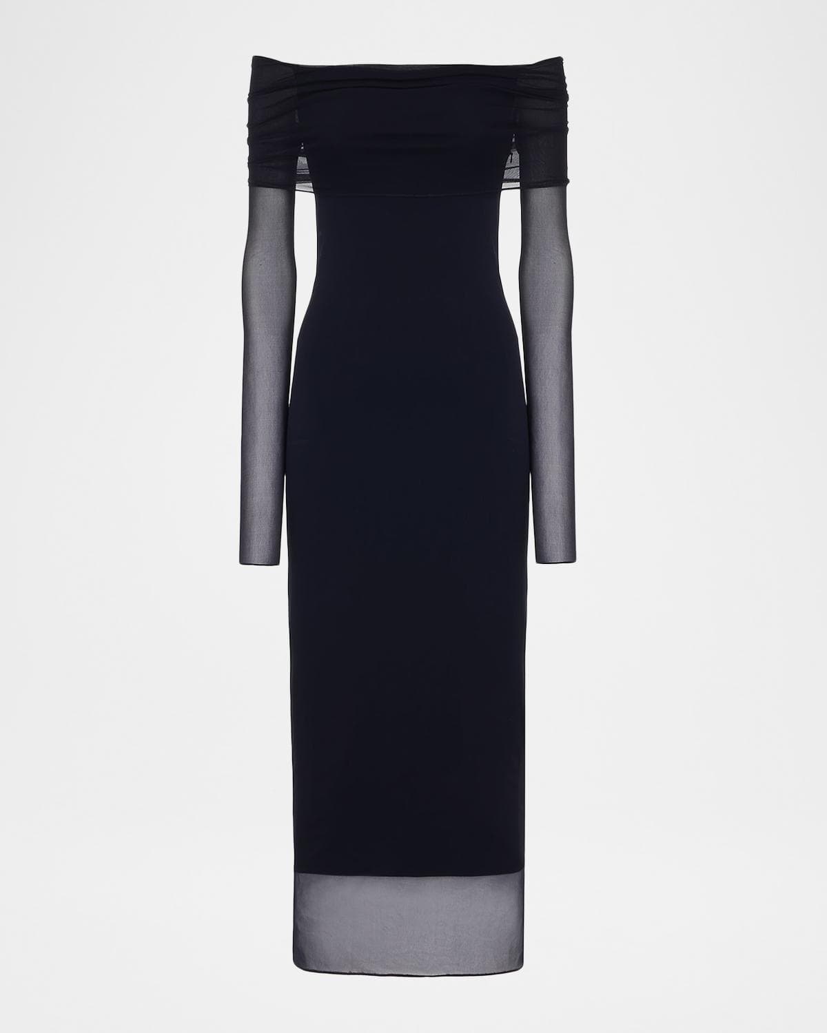 Ralph Lauren Collection Audria Jersey Cocktail Dress