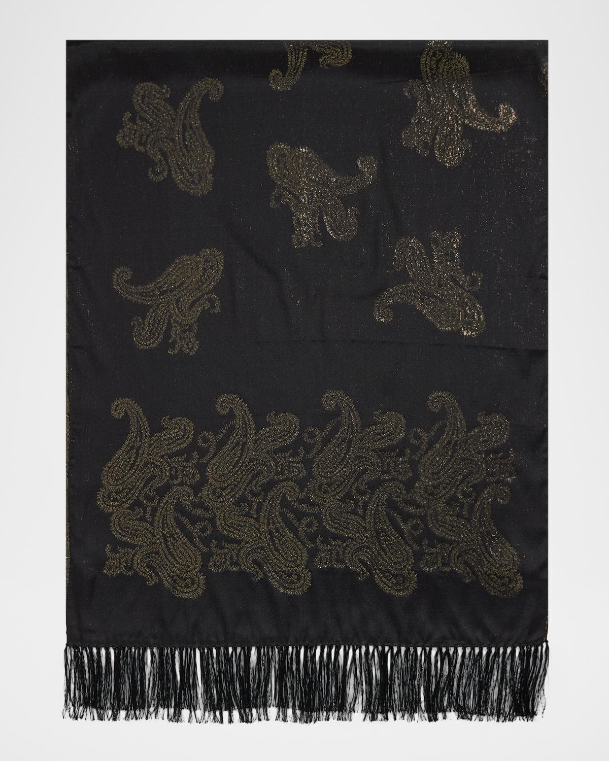 Etro Silk-Blend Jacquard Scarf