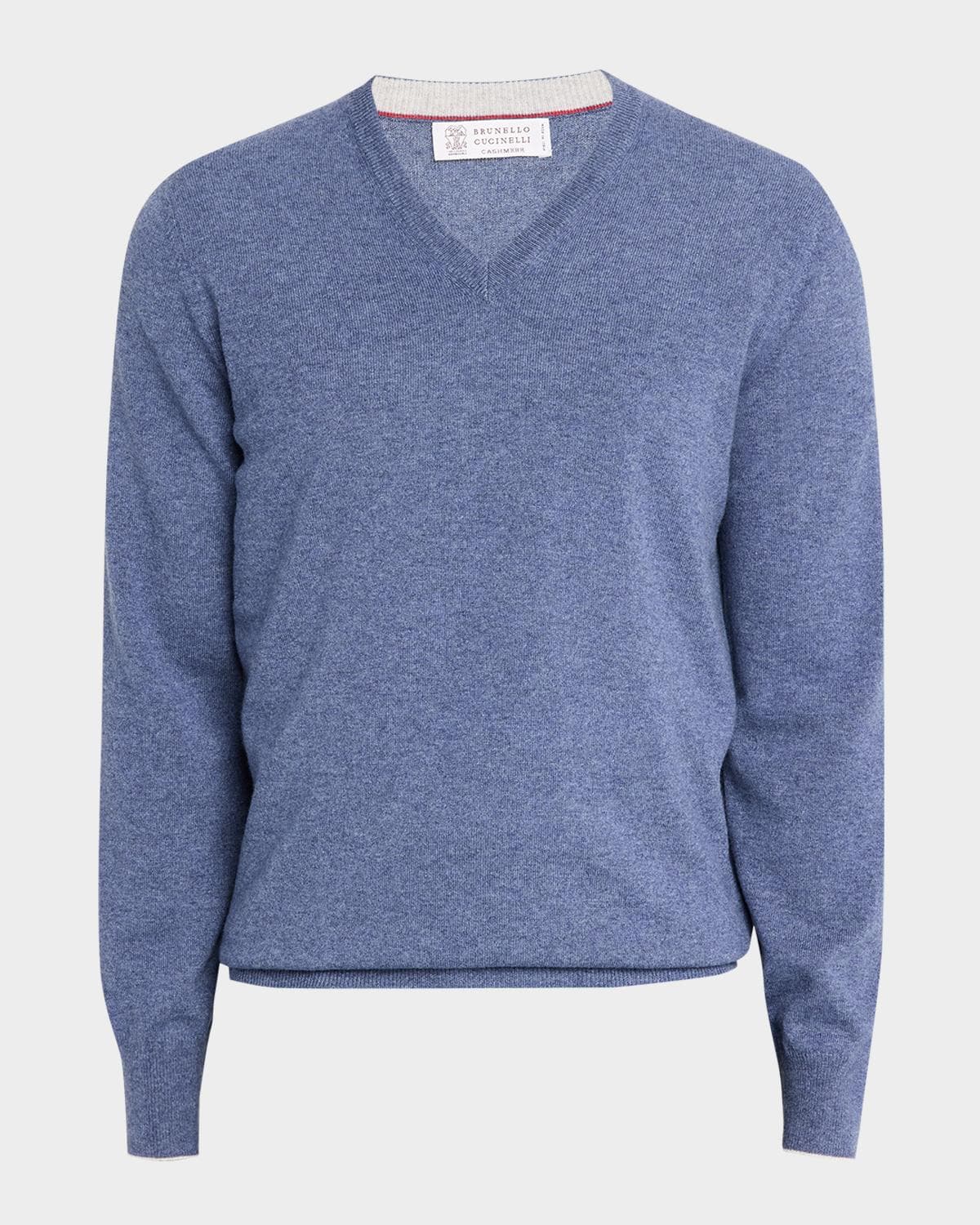 Brunello Cucinelli Men's Cashmere Knit V-Neck Sweater