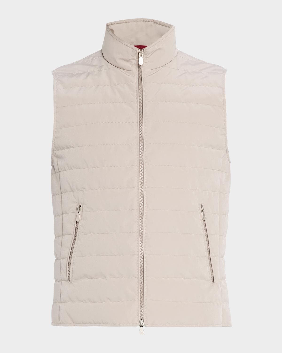 Brunello Cucinelli Men's Bonded Nylon Down Vest