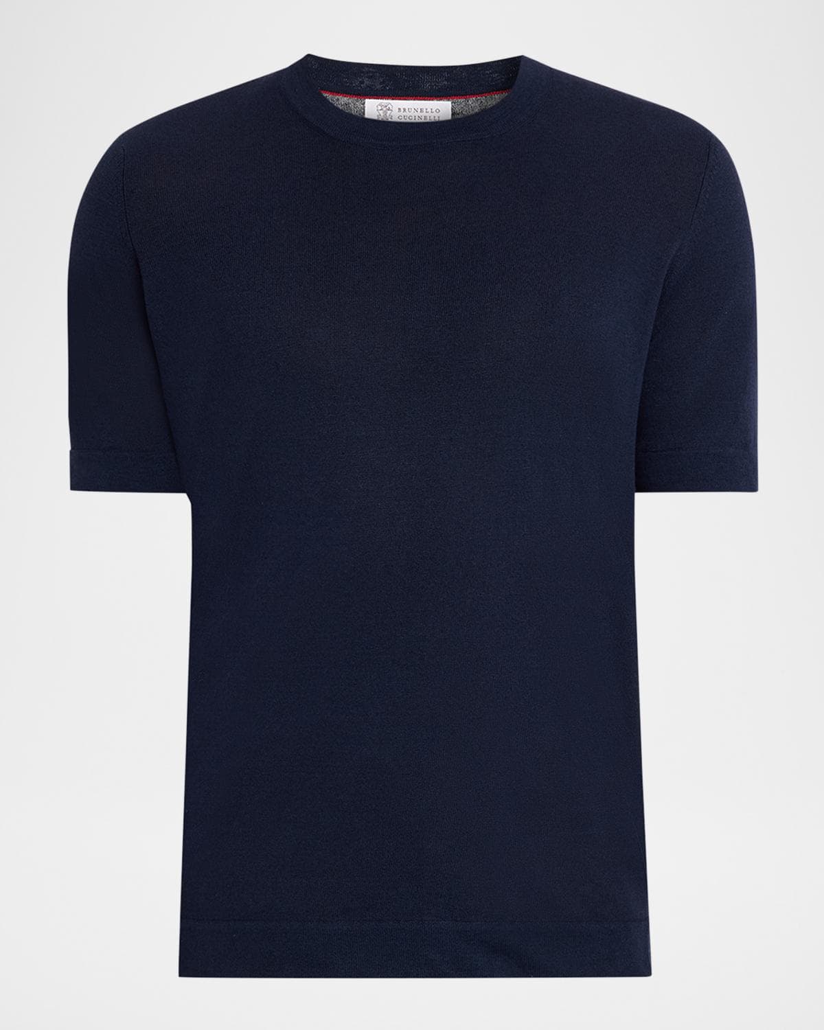 Brunello Cucinelli Men's Linen and Cotton Knit Short-Sleeve Sweater · 50 IT (38 US)