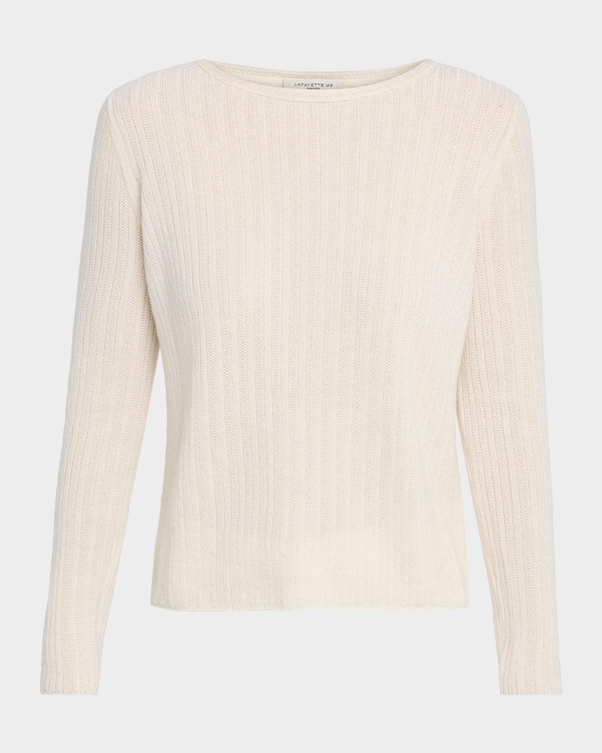 Lafayette 148 New York Mixed-Stitch Crewneck Sweater