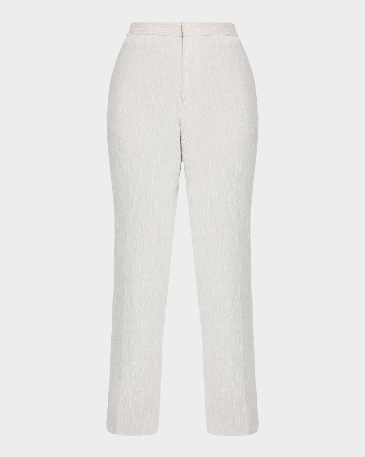 Fabiana Filippi Slubbed Crop Slim Trousers