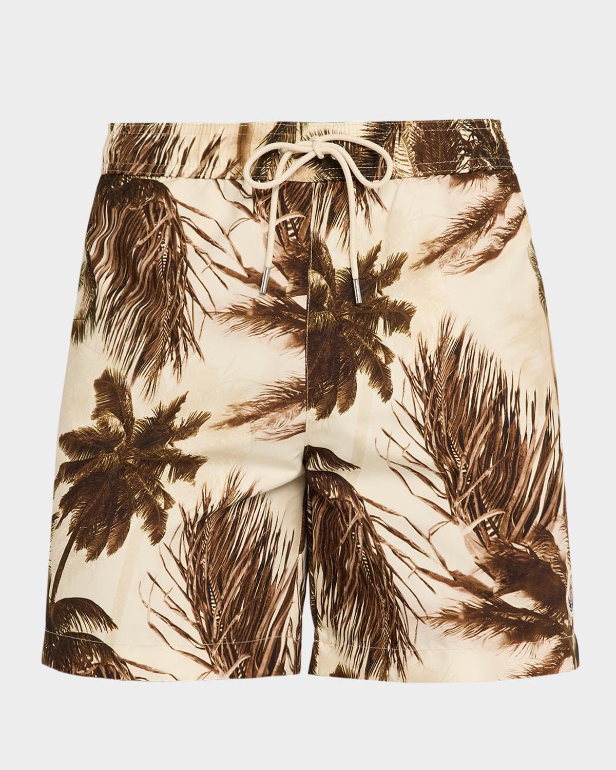 Moncler Men's Tropical-Print Swim Shorts