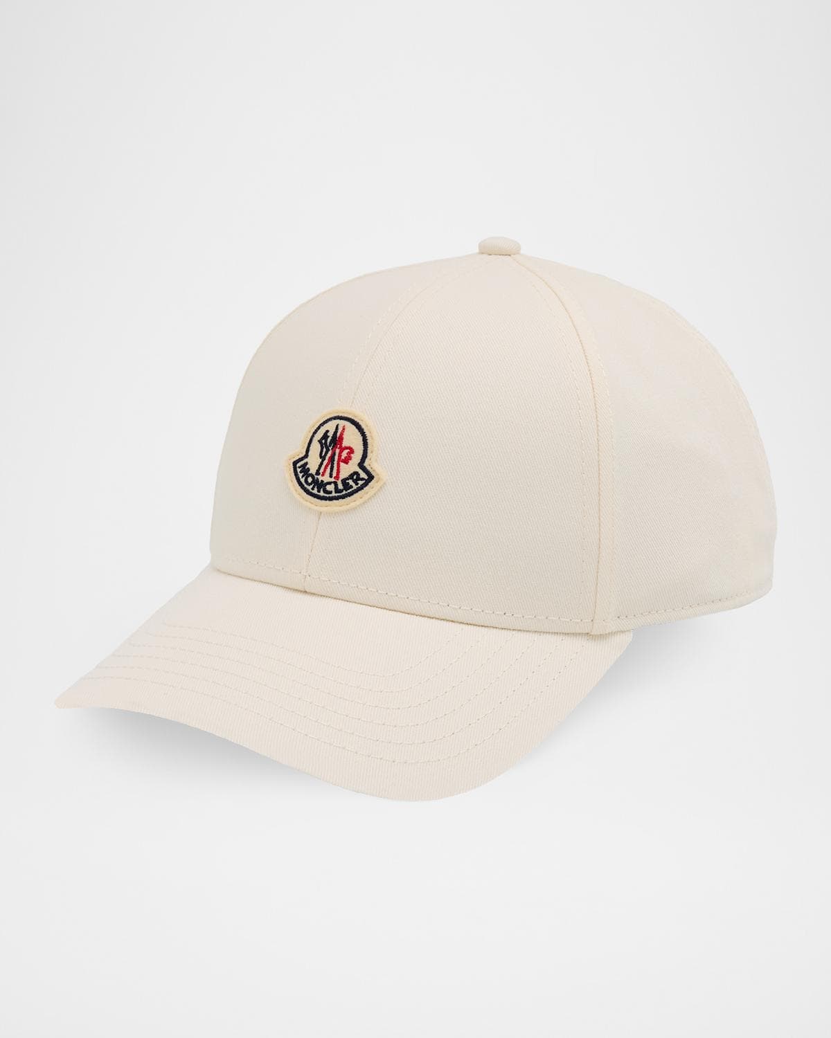 Moncler Men's Logo Cotton Gabardine Baseball Cap