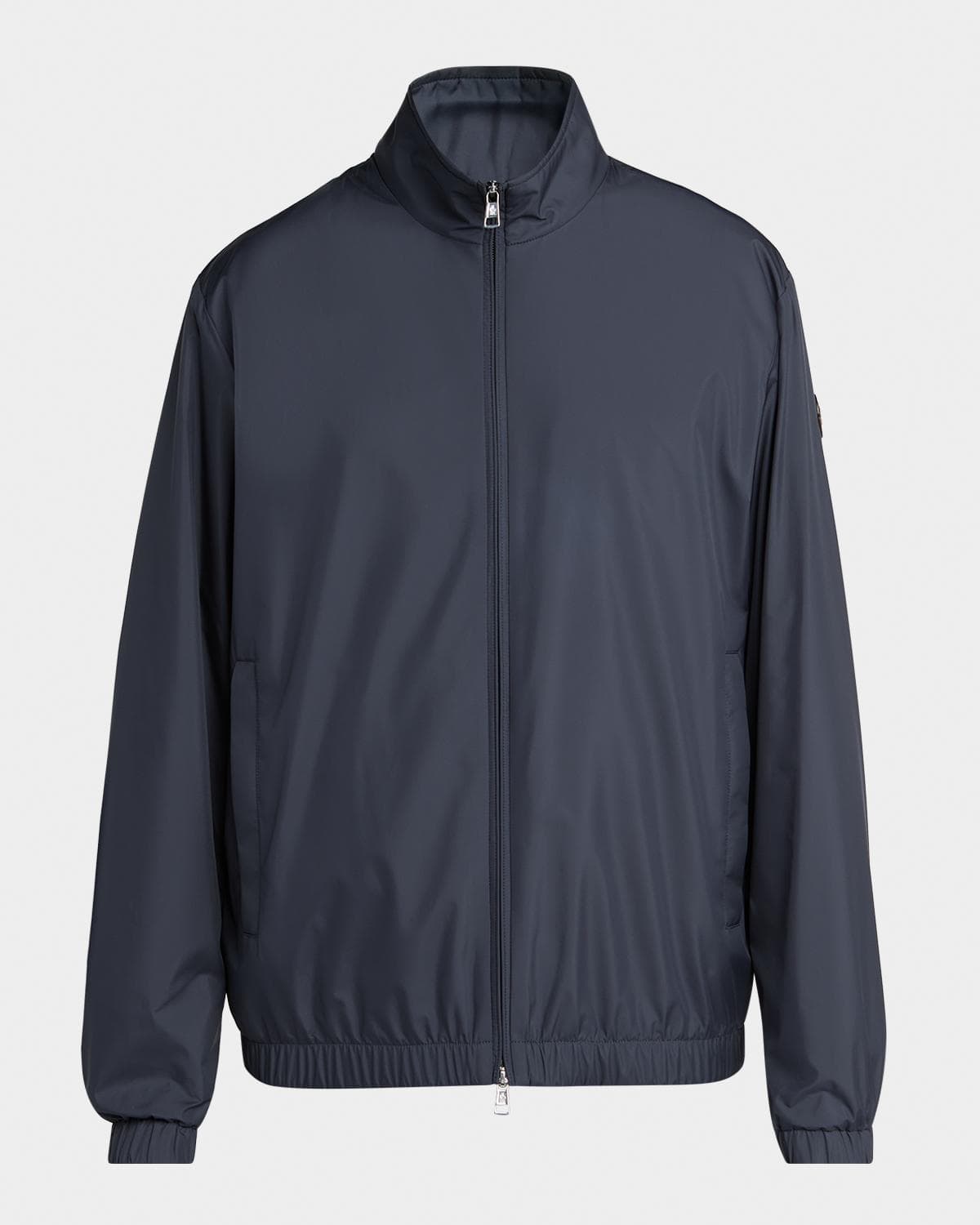 Moncler Men's Meidassa Full-Zip Jacket with Leather Logo