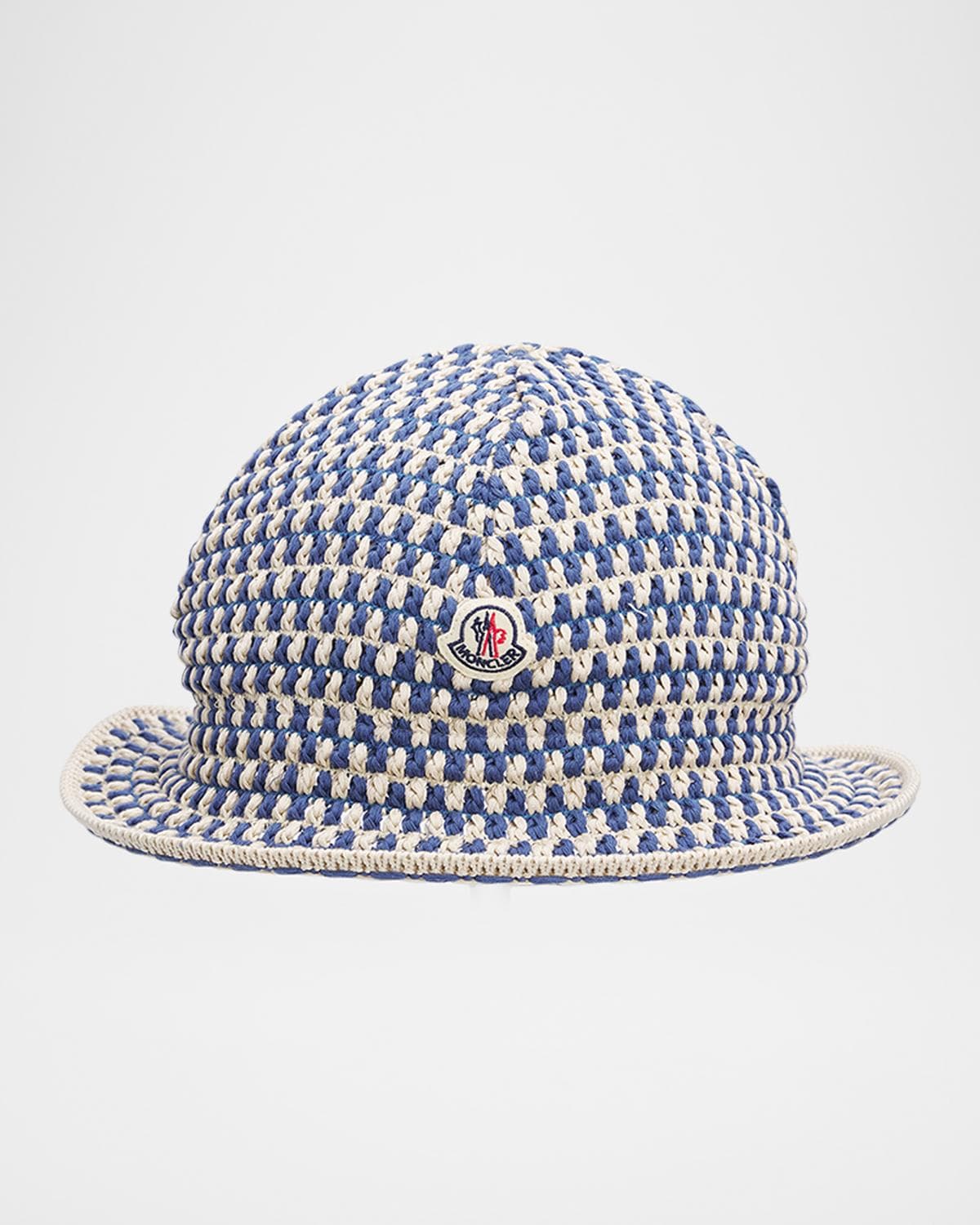 Moncler Men's Crochet Cotton Bucket Hat