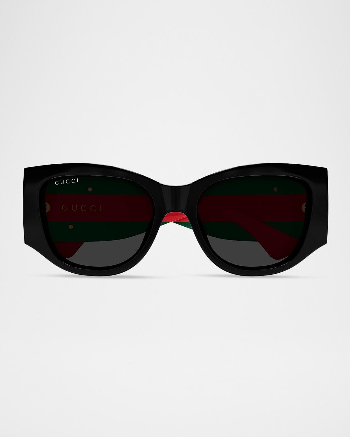 Gucci Web Stripe 55mm Oval Sunglasses