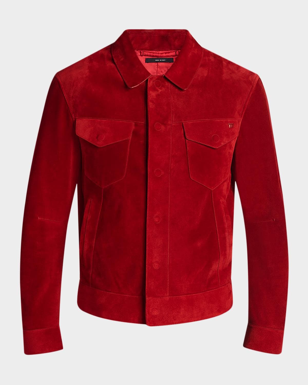 TOM FORD Men's Suede Snap-Front Western Jacket · 40