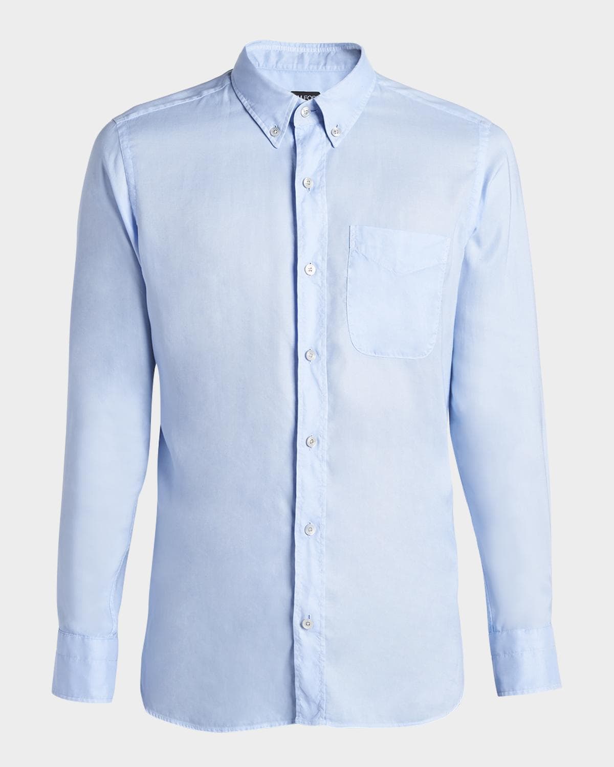 TOM FORD Men's Slim-Fit Gabardine Button-Down Shirt