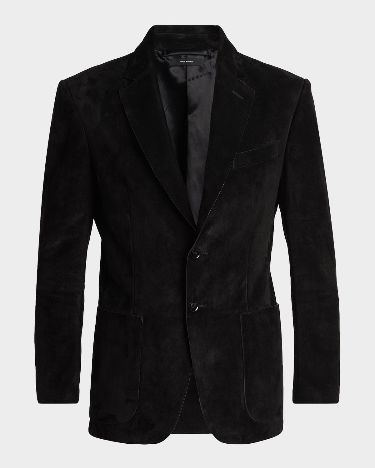 TOM FORD Men's Suede Single-Breasted Blazer
