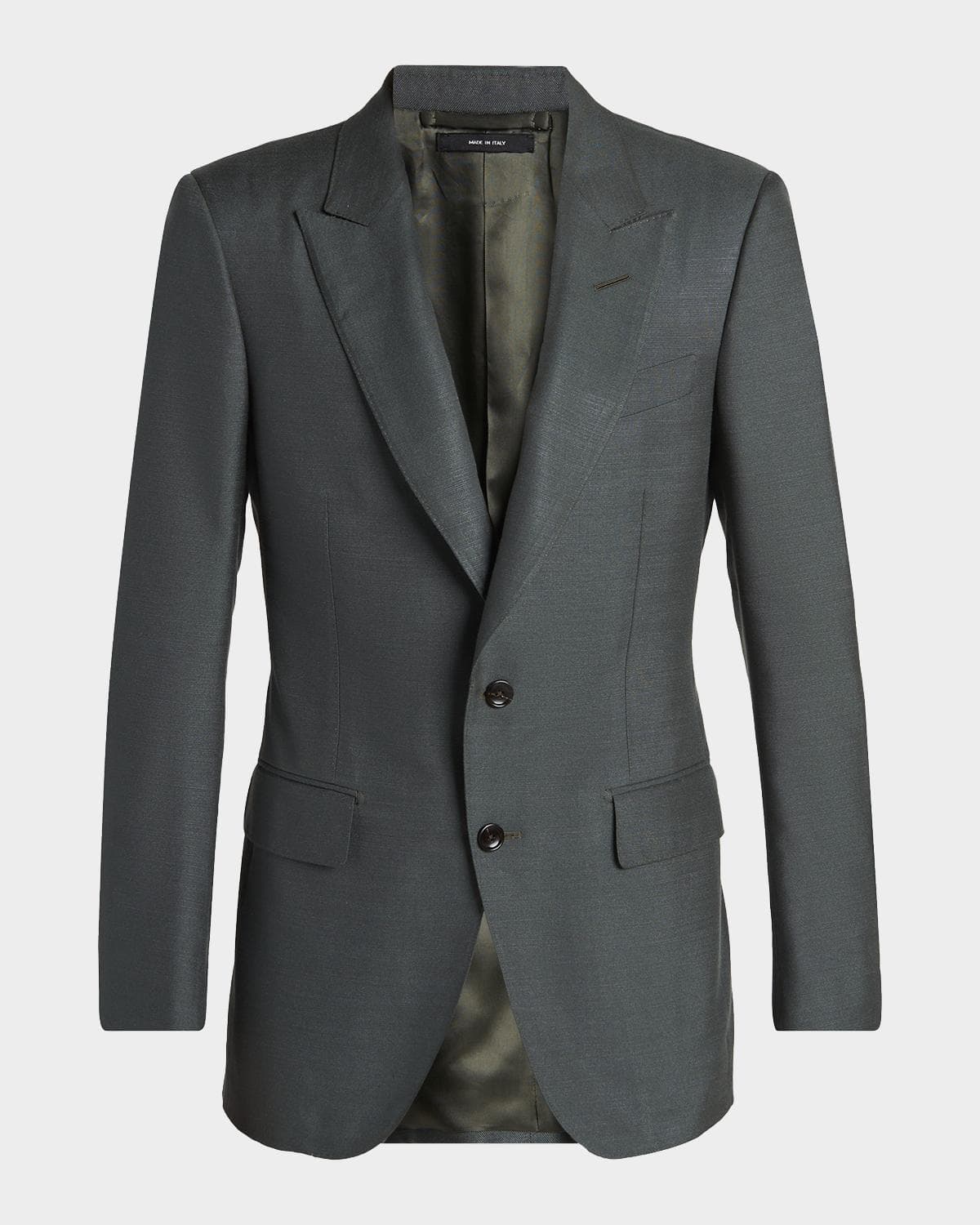 TOM FORD Men's Peak Lapel Single-Breasted Sport Coat