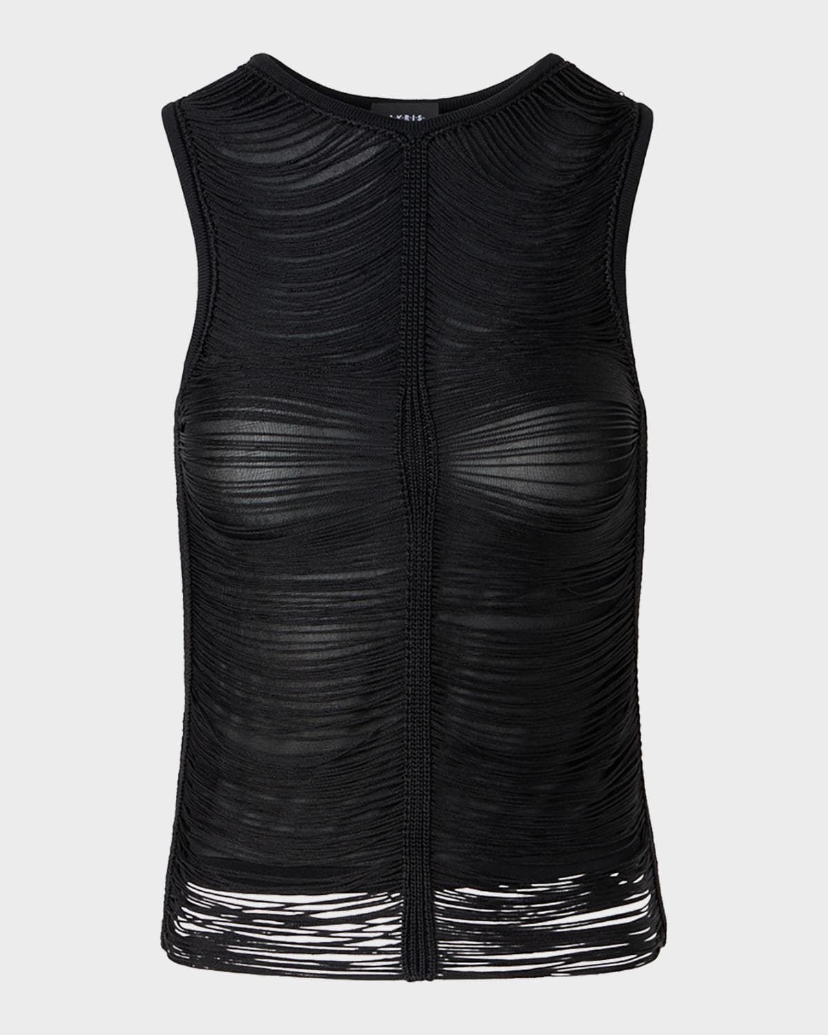 Akris Trapezoid Embroidered Sleeveless Blouse