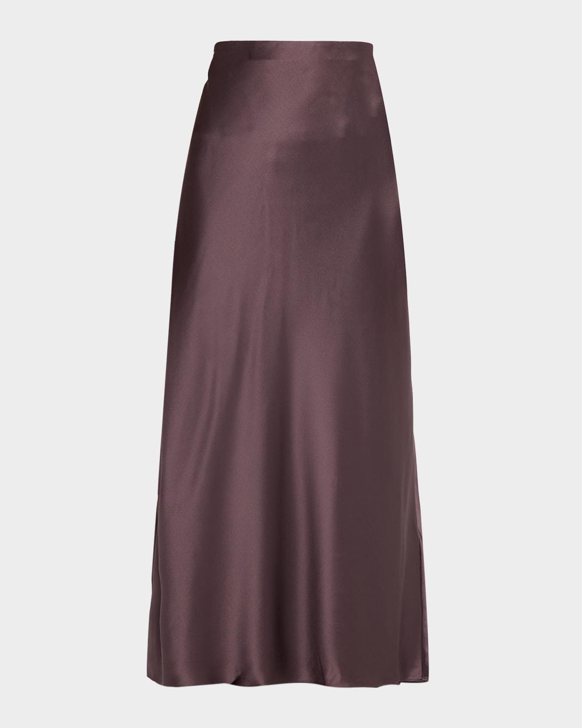 Reiss Saskia A-Line Satin Maxi Slip Skirt