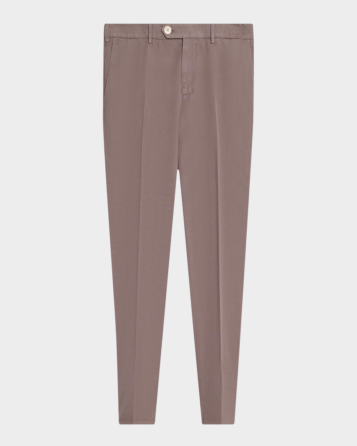 Brunello Cucinelli Men's Dyed Cotton Straight-Fit Pants