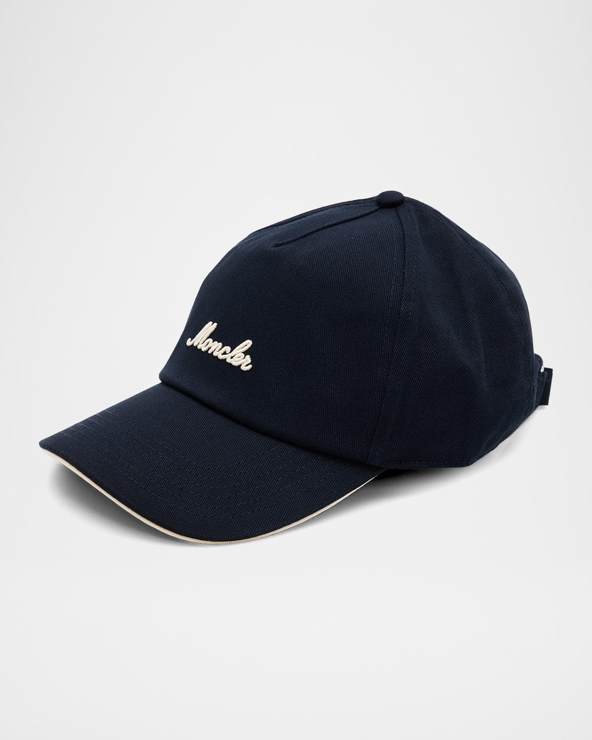 Moncler Men's Five-Panel Cotton Embroidered Logo Baseball Cap