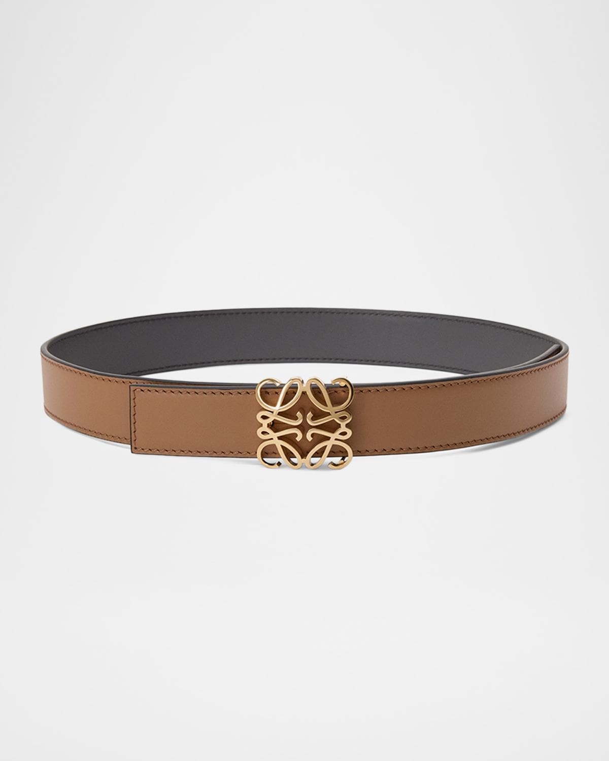 LOEWE Anagram Bombe Calfskin Belt