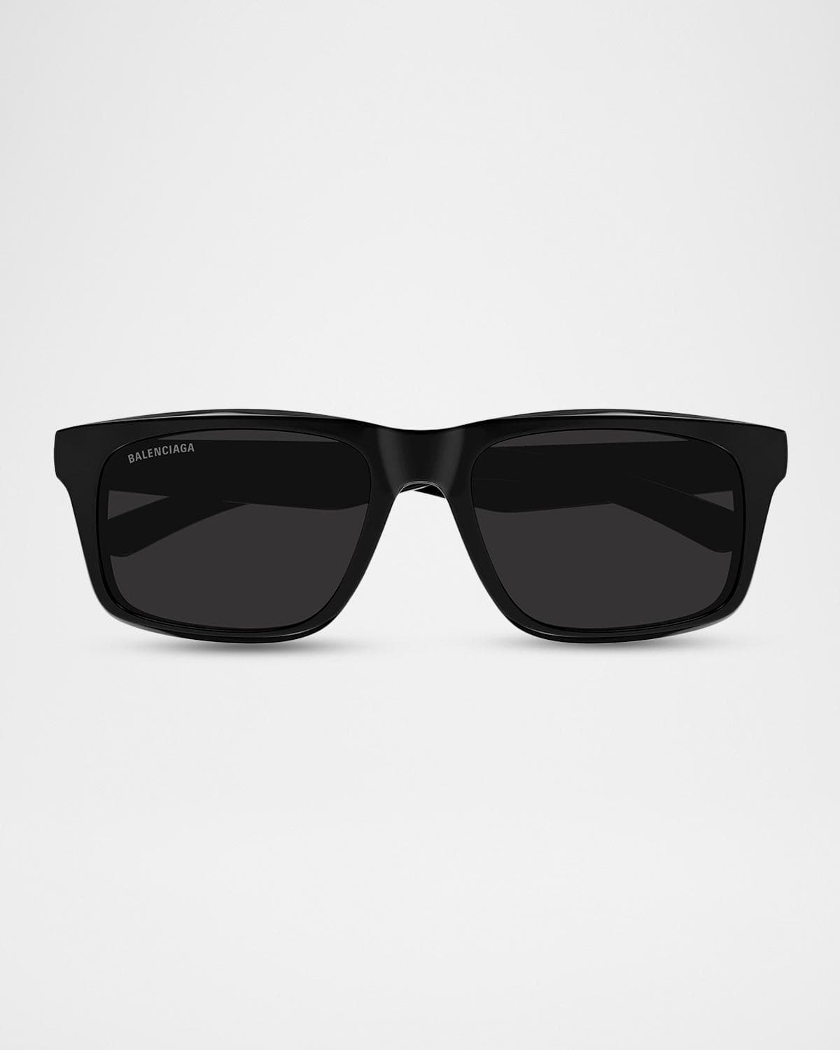Balenciaga Men's Acetate Rectangle Sunglasses