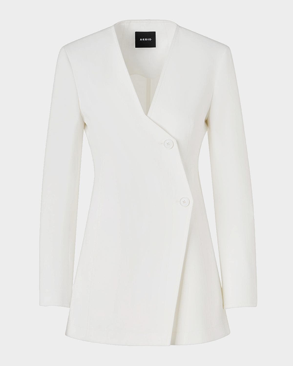 Akris Hakka High Plains Stretch Denim Long Jacket