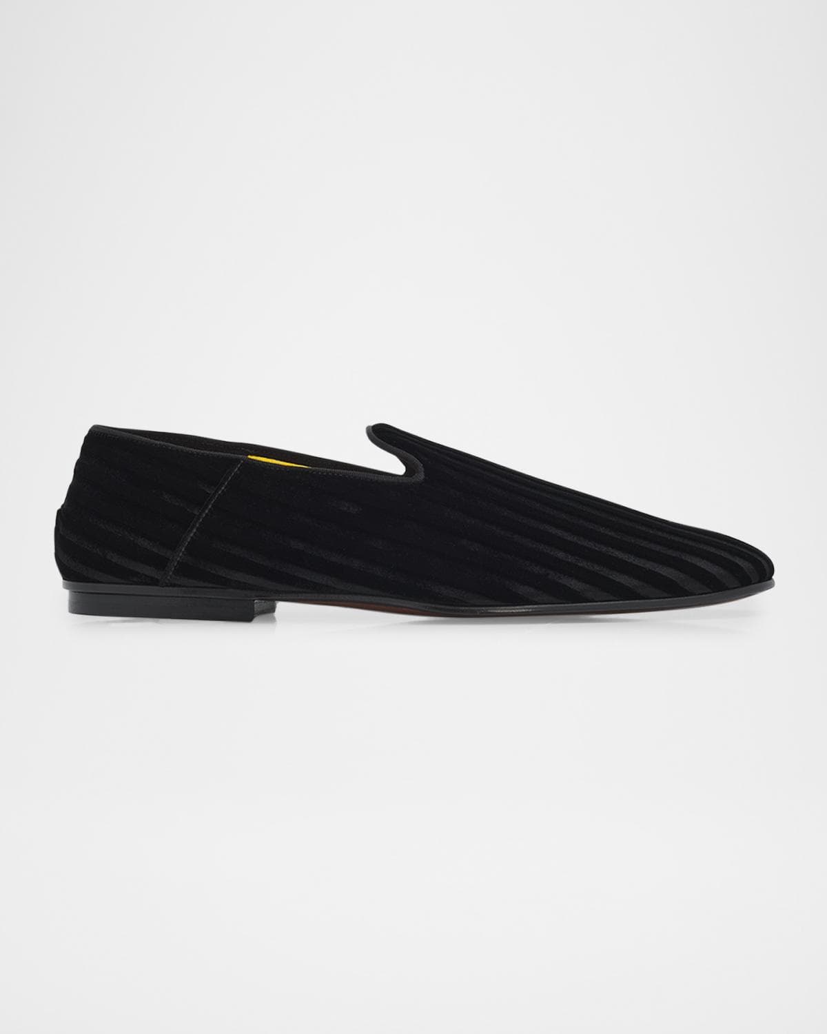 TOM FORD Men's Striped Velvet Loafers