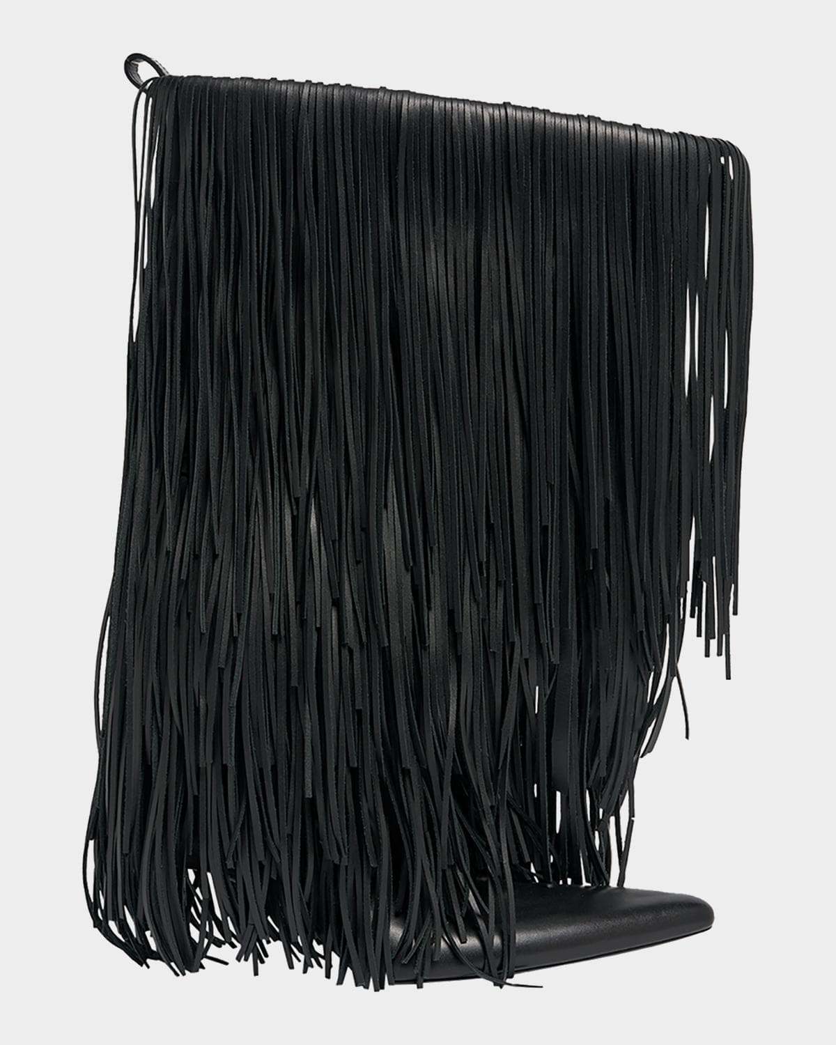Balenciaga Avenue Fringe Leather Booties