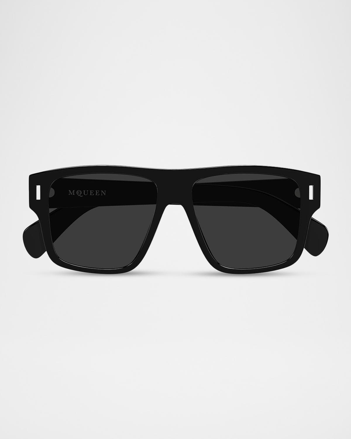 McQueen Men's 55mm Square Acetate Sunglasses