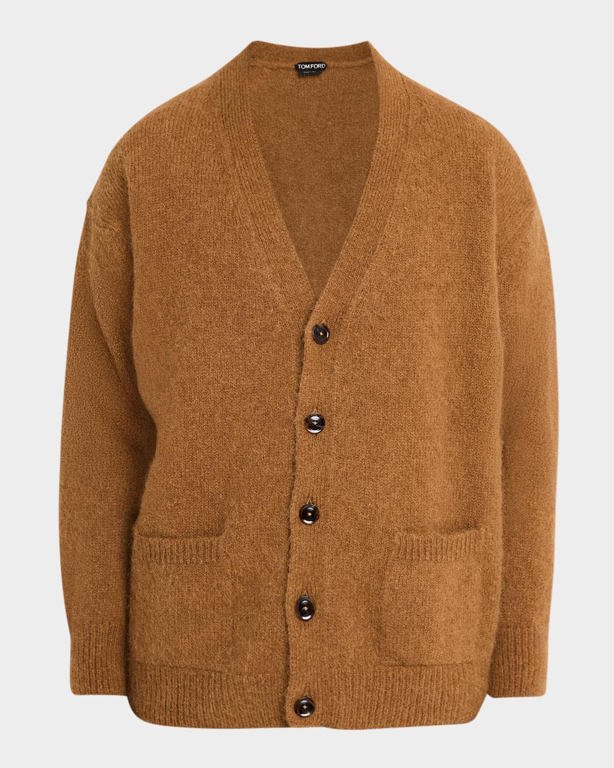TOM FORD Men's Wool-Blend Knit Cardigan · 52