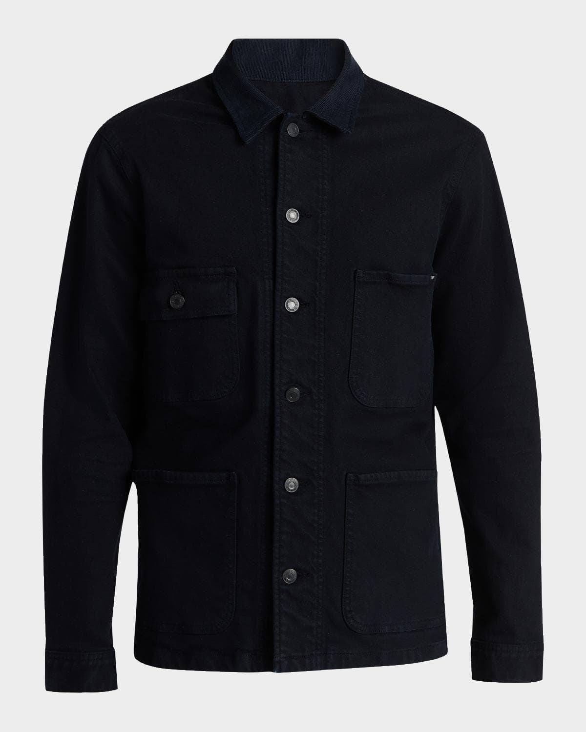 TOM FORD Men's Twill Denim Four-Pocket Chore Jacket