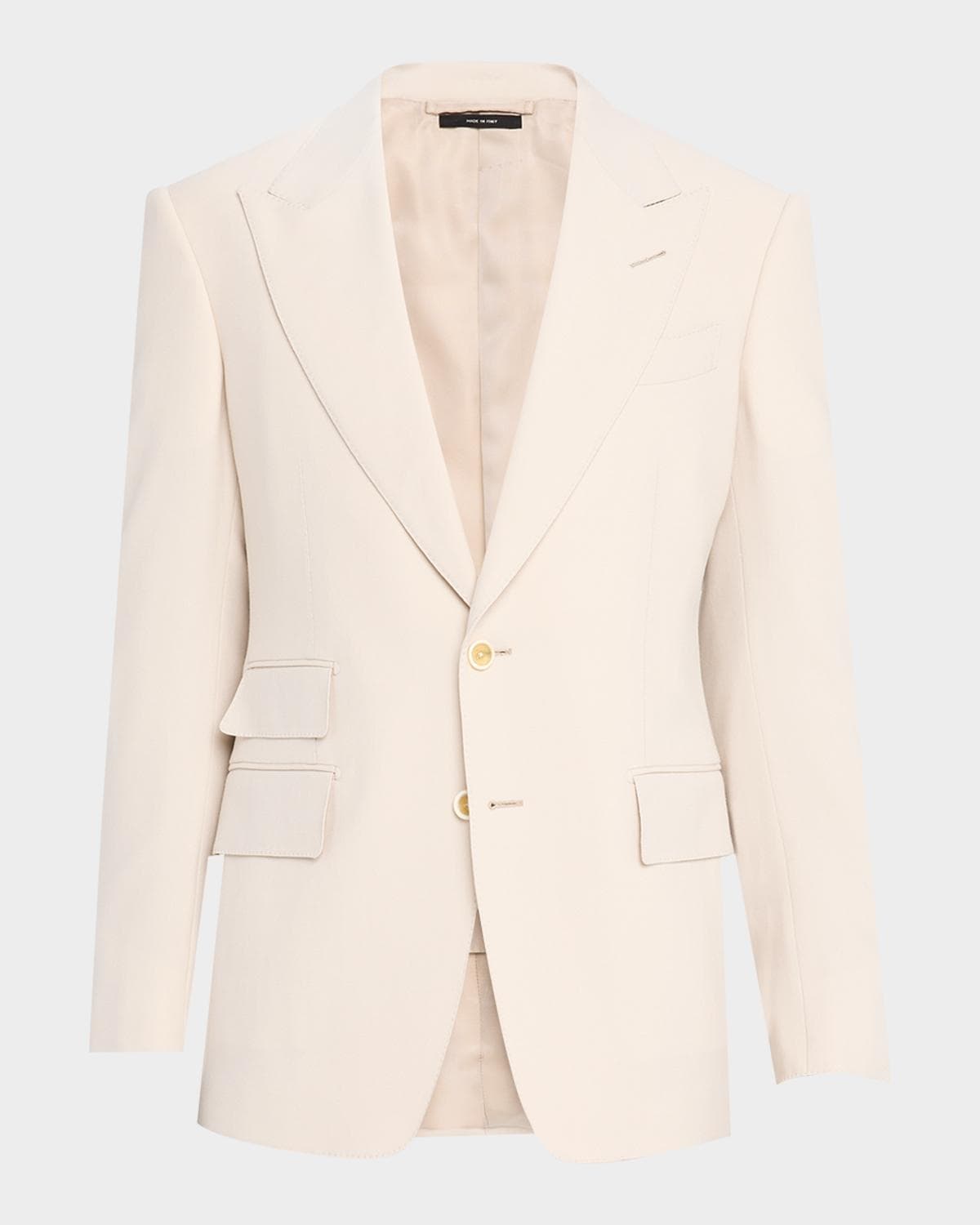 TOM FORD Wool/Cashmere-Blend Single-Breasted Blazer