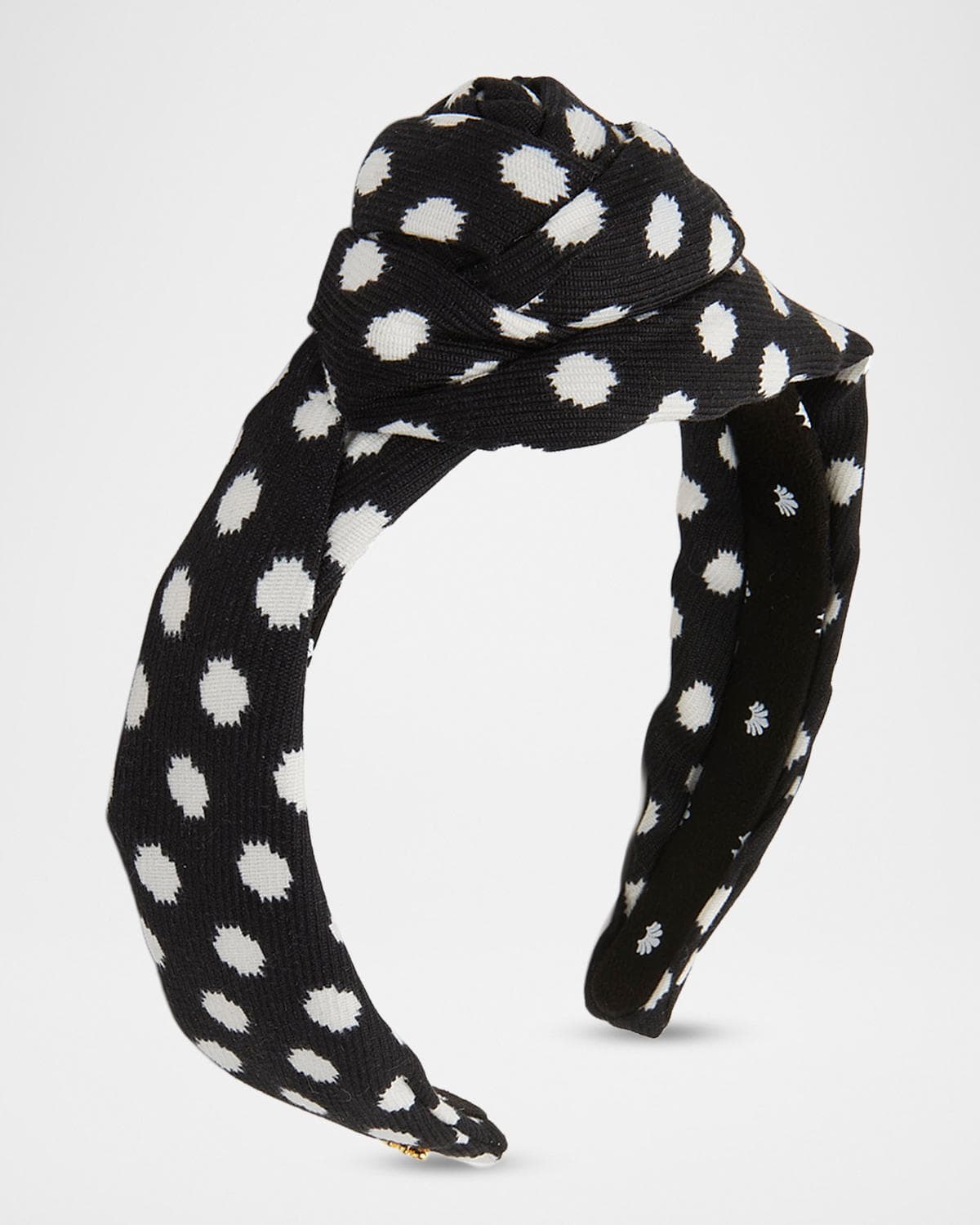 Lele Sadoughi Rosette Polka Dot Headband