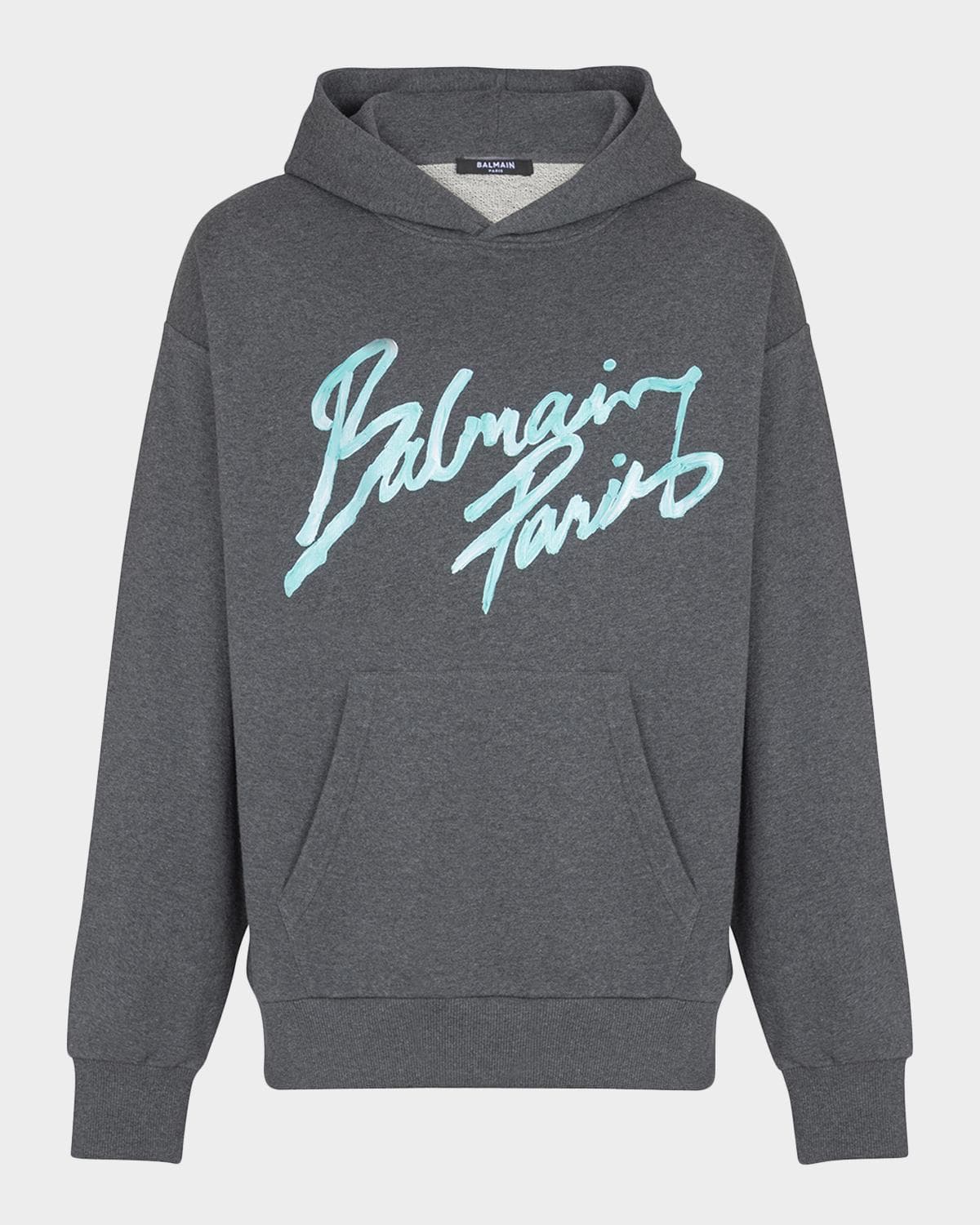 Balmain Men's Balmain Paris Cotton Jersey Hoodie