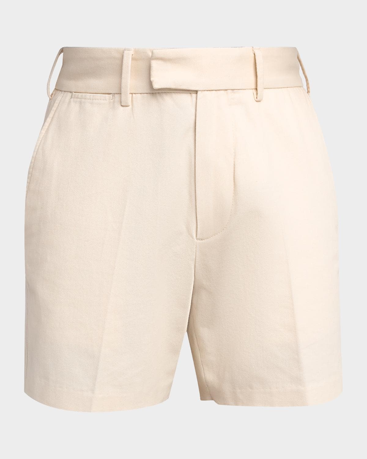 TOM FORD Men's Brushed Cotton Flat-Front Shorts